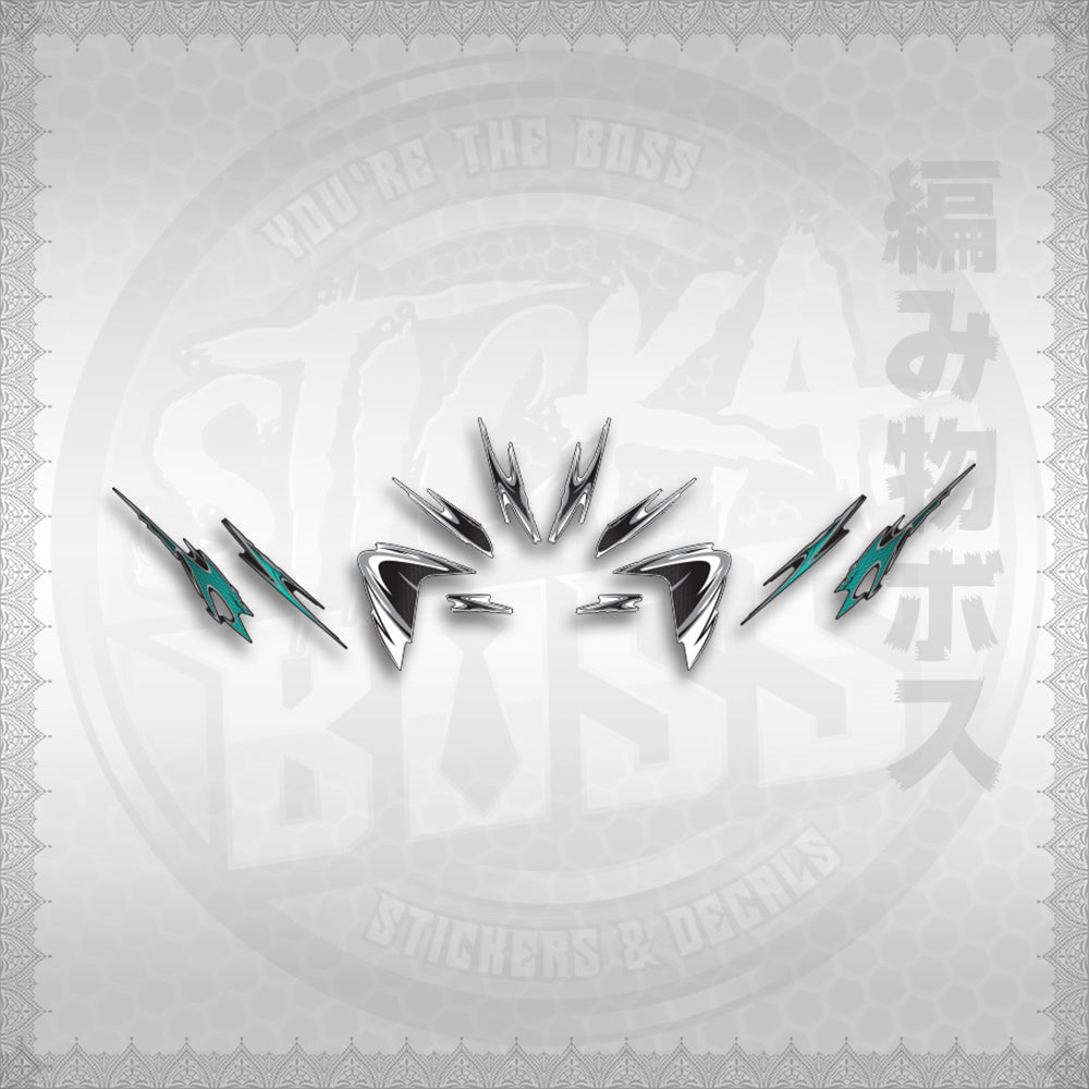 STICKER DECALS for CLICK 125 V2 (CV225LENEMOHO) By STICKABOSS (SOFIE LAMINATED WATERPROOF)