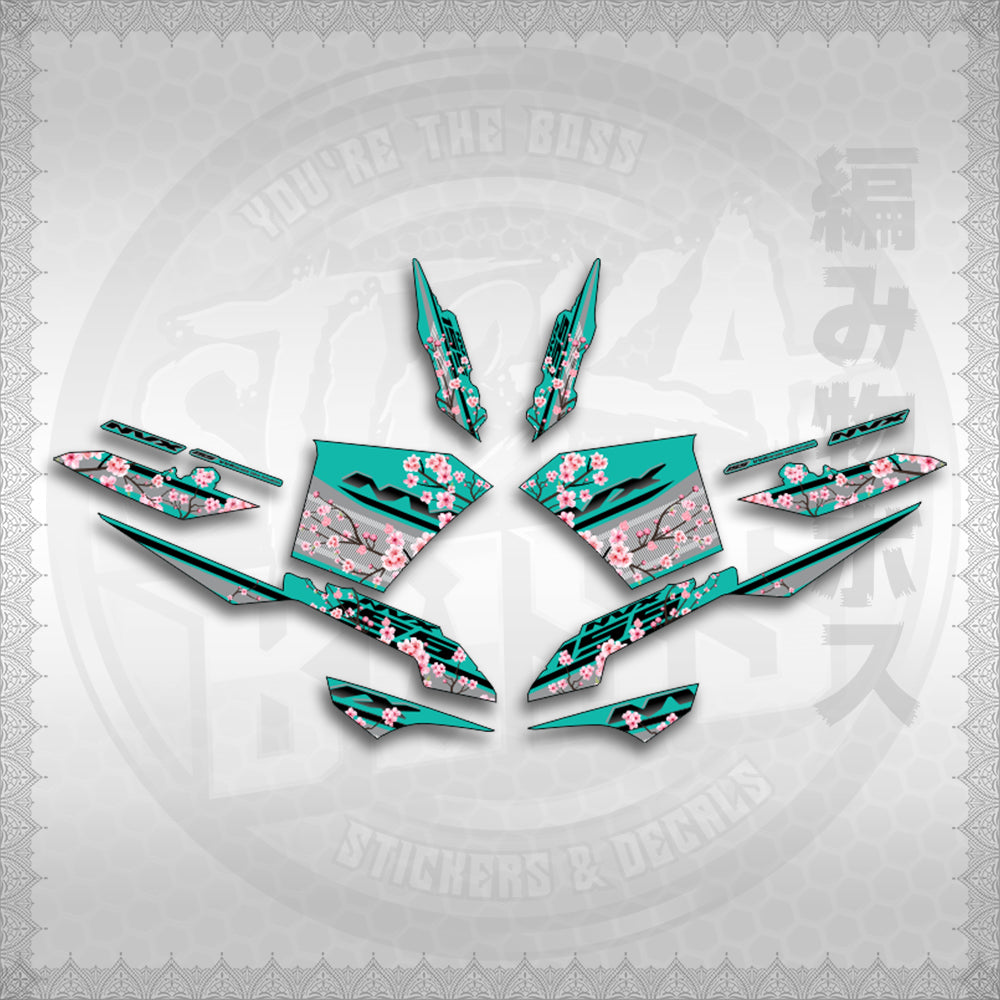 STICKER DECALS for AEROX V3 ALPHA TURBO INDO-MALAYSIAN (AV3SAIN) By STICKABOSS (SOFIE LAMINATED WATERPROOF)