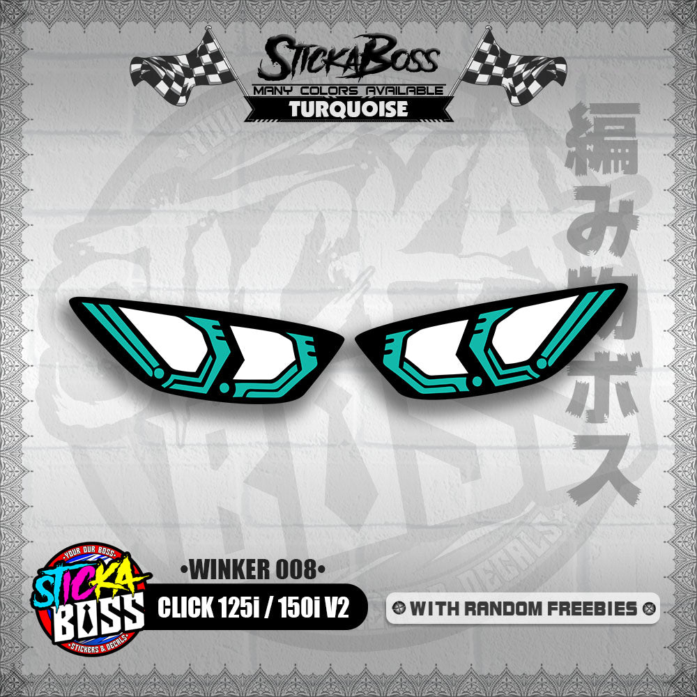 CLICK 125i / 150i V2 (WINKER 008) TRANSPARENT【WITH FREEBIES】