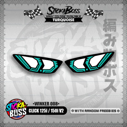 CLICK 125i / 150i V2 (WINKER 008) TRANSPARENT【WITH FREEBIES】