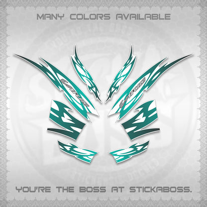 CLICK 125 V2 INDO STRIPING FOR WHITE DECALS (2026 NUSANTARA MOTIF) STICKER DECALS By STICKABOSS