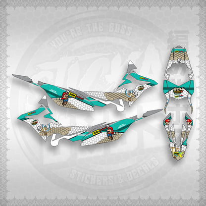 STICKER DECALS for XRM 125 FI FULL DECALS (X125FBORA) By STICKABOSS (SOFIE LAMINATED WATERPROOF)