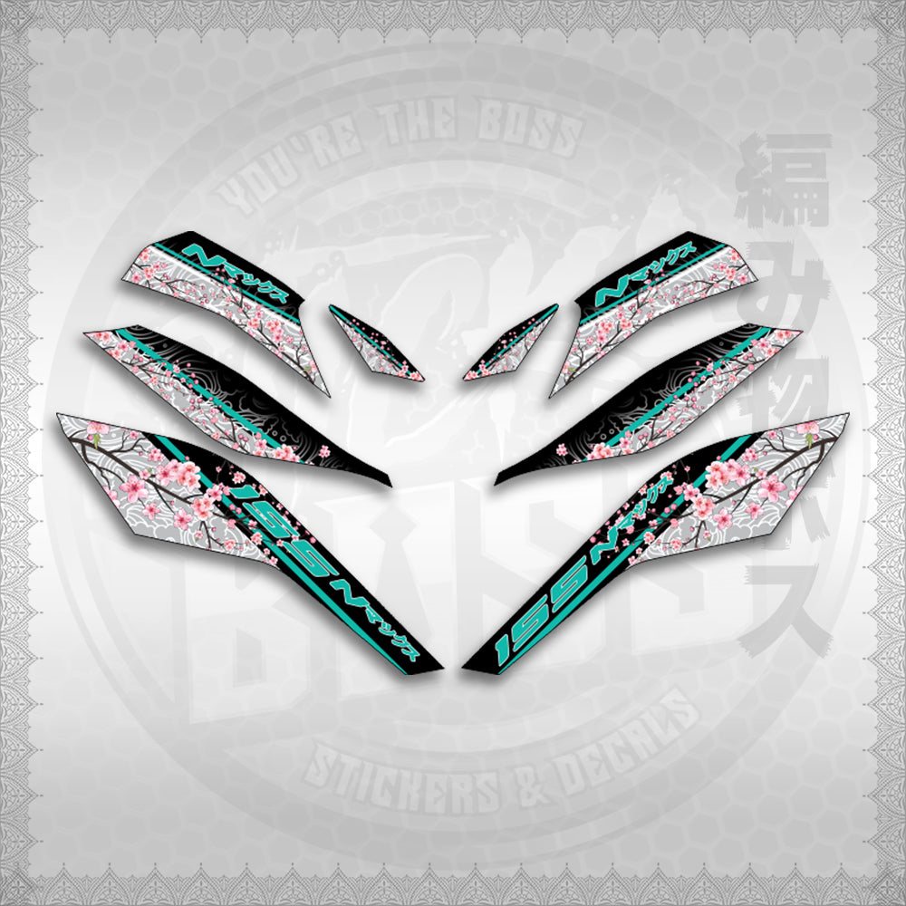 STICKER DECALS for NMAX V3 TURBO INDO (NV3SAIN) By STICKABOSS (SOFIE LAMINATED WATERPROOF)
