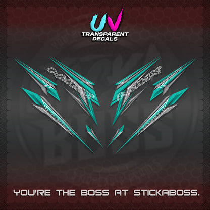 NMAX V2 UV TRANSPARENT DECALS (2024 NM 00-A1 STYLE) STICKER DECALS By STICKABOSS