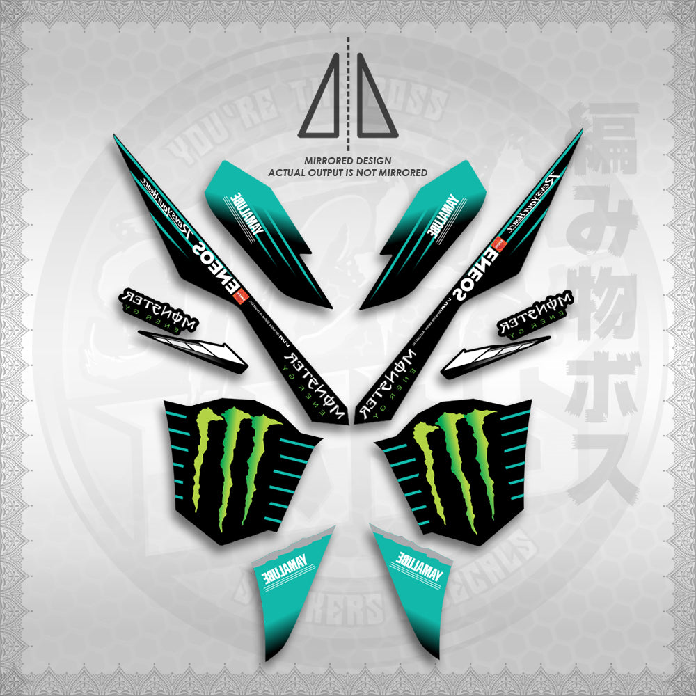 STICKER DECALS for AEROX V3 ALPHA TURBO INDO (AV3MOED01) By STICKABOSS (SOFIE LAMINATED WATERPROOF)