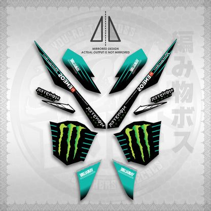 STICKER DECALS for AEROX V3 ALPHA TURBO INDO (AV3MOED01) By STICKABOSS (SOFIE LAMINATED WATERPROOF)