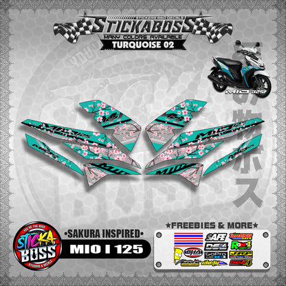 MIO I 125 STICKER DECALS ( SAKURA INSPIRED )【WITH FREEBIES】