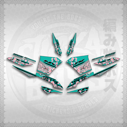 STICKER DECALS for AEROX V3 ALPHA TURBO INDO-MALAYSIAN (AV3SAIN) By STICKABOSS (SOFIE LAMINATED WATERPROOF)