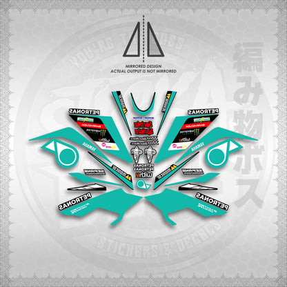 STICKER DECALS for SNIPER 155 MALAYSIAN (S155PEMOSRED) By STICKABOSS (SOFIE LAMINATED WATERPROOF)