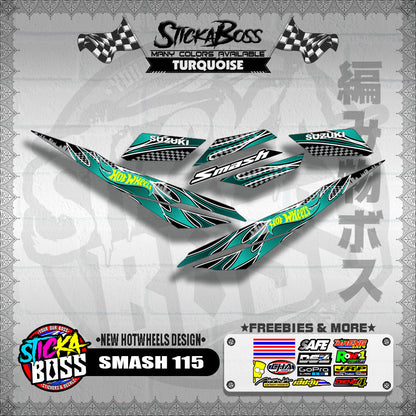 SMASH 115 DECALS ( NEW HOTWHEELS DESIGN )【WITH FREEBIES】