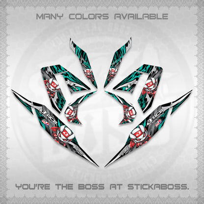 CLICK 125 V4 DECALS (2026 NEW RCB 2.0 DESIGN) STICKER KITS BY STICKABOSS
