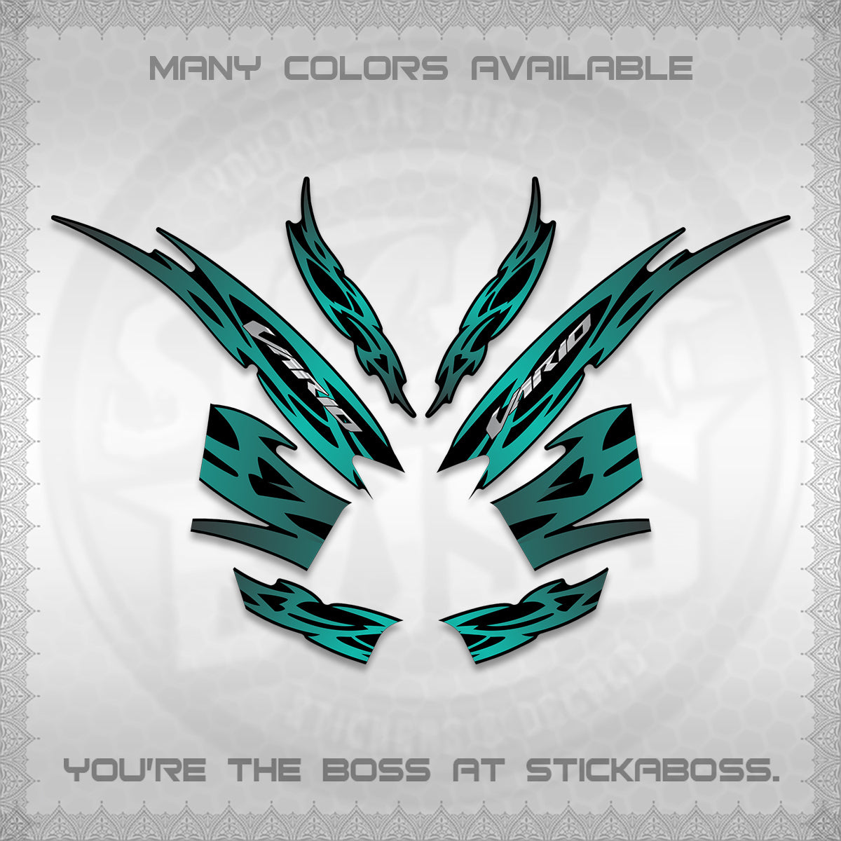 CLICK 125 V2 INDO STRIPING DECALS (2026 NUSANTARA MOTIF) STICKER DECALS By STICKABOSS