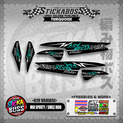 MIO SPORTY / SMILE INDO STICKER DECALS ( A19 VARIASI )【WITH FREEBIES】