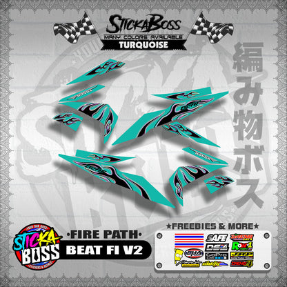 BEAT FI V2 DECALS ( FIRE PATH )【WITH FREEBIES】