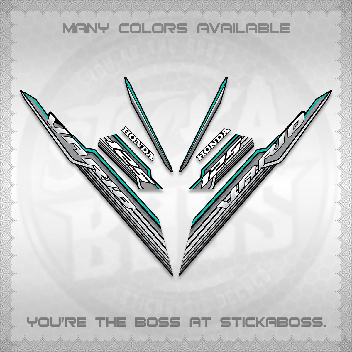 CLICK 125 V3 INDO DECALS (2024 SV 07-A2 STYLE) STICKER KITS By STICKABOSS
