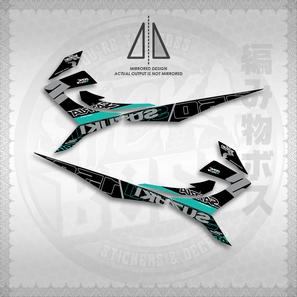 STICKER DECALS for RAIDER REBORN CARB 150 (RRCGPMA) By STICKABOSS (SOFIE LAMINATED WATERPROOF)