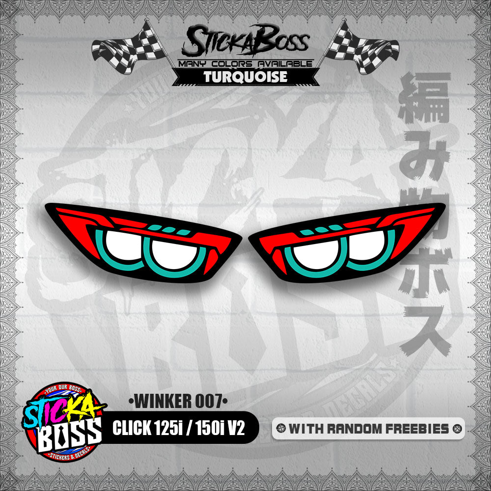 CLICK 125i / 150i V2 (WINKER 007) TRANSPARENT【WITH FREEBIES】