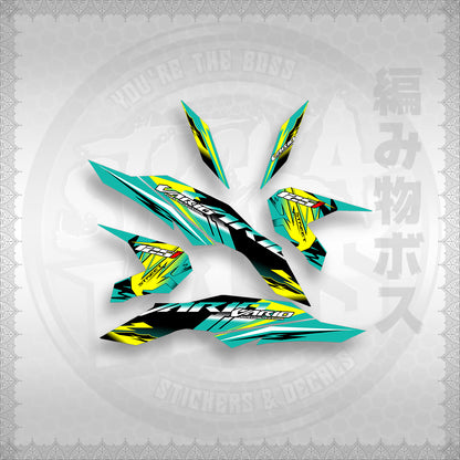 STICKER DECALS for CLICK 125 V3 ( VARIO STREET ) By STICKABOSS (SOFIE LAMINATED WATERPROOF)