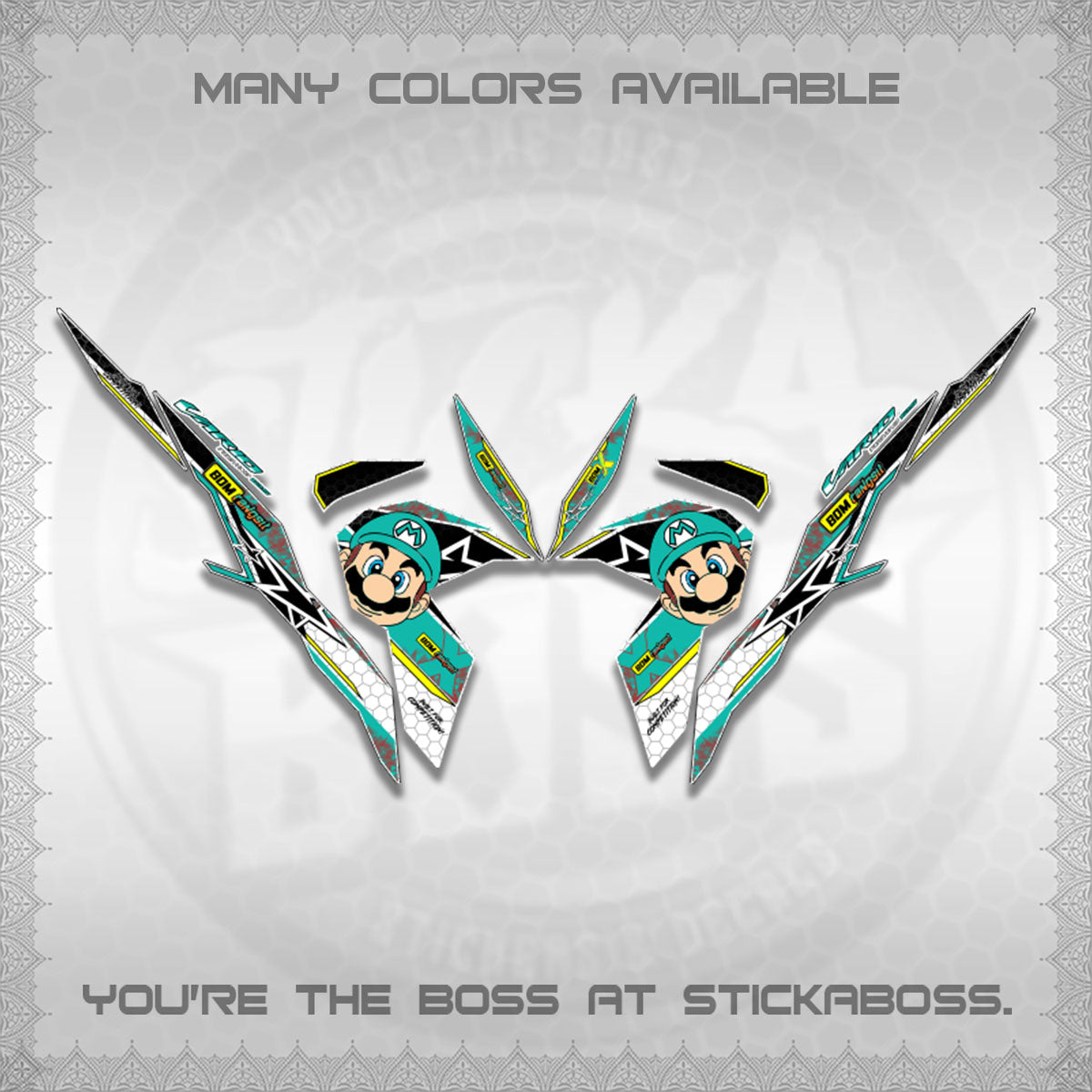 CLICK V3 VARIO DECALS (BOMX VARIO INSPIRED)STICKER DECALS By STICKABOSS