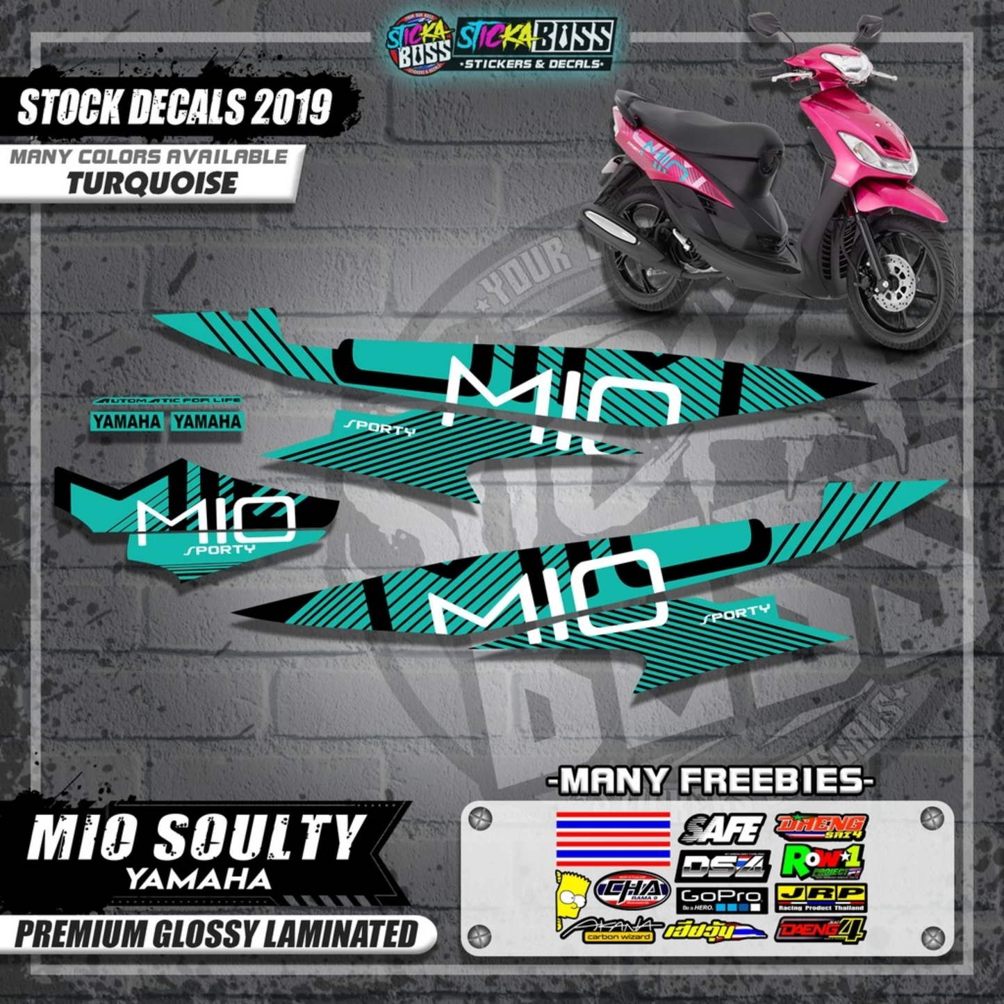 Mio Soulty Stock Decals ( 2019 Design )【WITH FREEBIES】