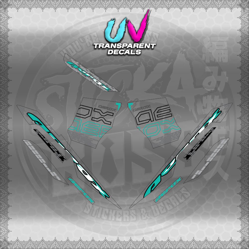 【PREMIUM UV PRINT】TRANSPARENT AEROX V3 ALPHA TURBO INDO (AV3NVBLDE)【WITH FREEBIES】