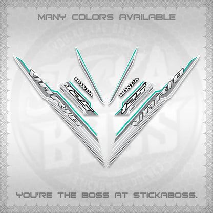 CLICK 125 V3 INDO FOR WHITE DECALS (2024 SV 07-A2 STYLE) STICKER KITS By STICKABOSS
