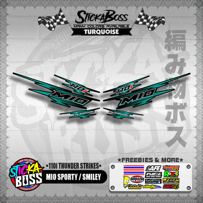 MIO SPORTY / SMILEY DECALS ( 110i THUNDER STRIKES )【WITH FREEBIES】