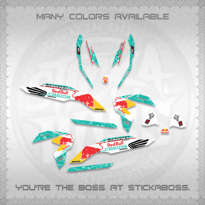 CLICK V3 DECALS (2026 BULLREDS RACE DESIGN) STICKER KITS BY STICKABOSS
