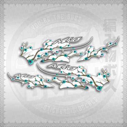 STICKER DECALS for MIO SPORTY FOR WHITE (MSPSAXFL) By STICKABOSS (SOFIE LAMINATED WATERPROOF)