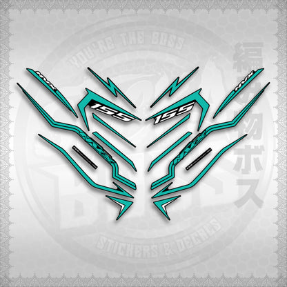 STICKER DECALS for AEROX V3 ALPHA TURBO INDO (AV3STTIRA) By STICKABOSS (SOFIE LAMINATED WATERPROOF)