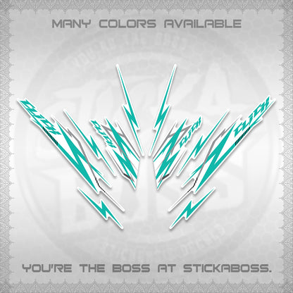 CLICK 125 V2 INDO FOR WHITE DECALS (2024 CL 00-A8 STYLE) STICKER KITS By STICKABOSS