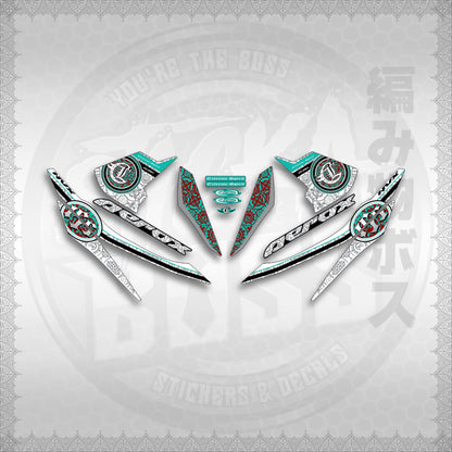 STICKER DECALS for AEROX V1 (AV1EXSPNV) By STICKABOSS (SOFIE LAMINATED WATERPROOF)