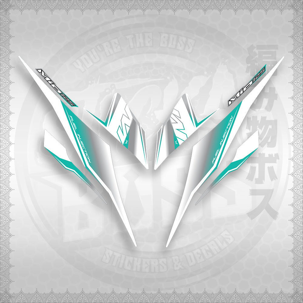 STICKER DECALS for MIO I 125 M3 (MIISTMOFOWH) By STICKABOSS (SOFIE LAMINATED WATERPROOF)