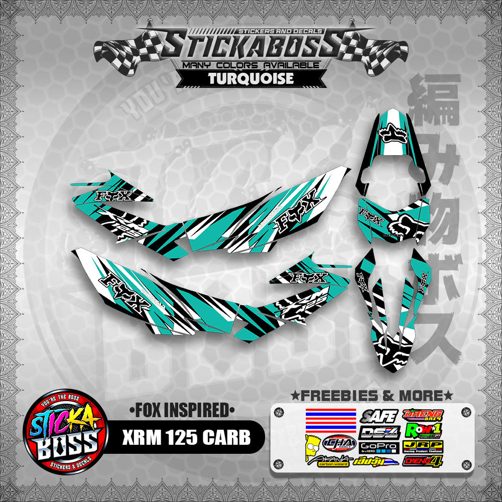 XRM 125 CARB STICKER FULL DECALS ( FOX INSPIRED )【WITH FREEBIES】
