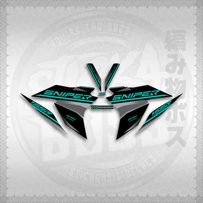 STICKER DECALS for SNIPER 155 (20PHSTDE) By STICKABOSS (SOFIE LAMINATED WATERPROOF)