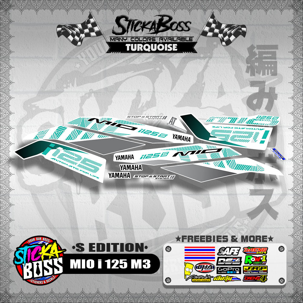 MIO i 125 M3 DECALS ( S EDITION )【WITH FREEBIES】