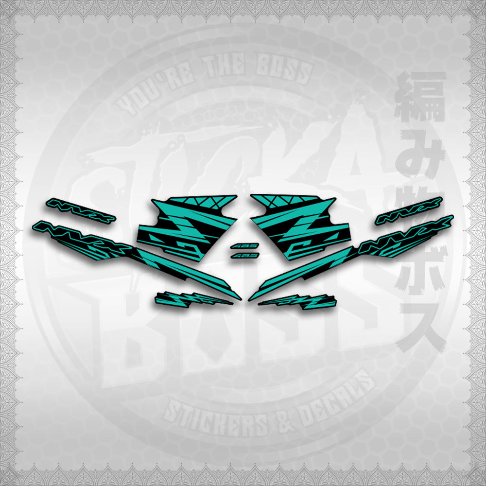 STICKER DECALS for AEROX V3 ALPHA TURBO INDO (AV314ARV9SE) By STICKABOSS (SOFIE LAMINATED WATERPROOF)