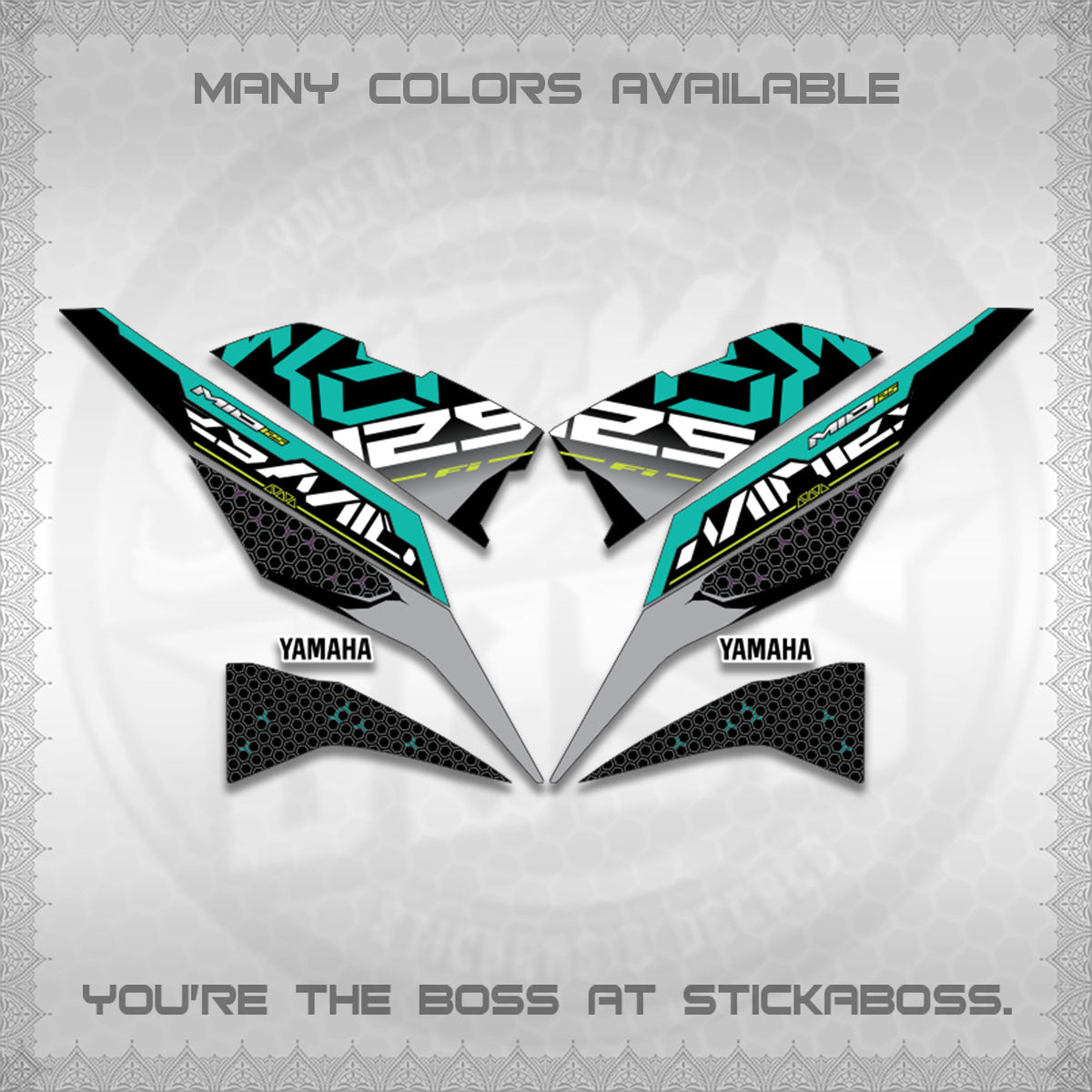 MIO I 125 M3 INDO-MALAY DECALS (DI ACARA DESIGN)STICKER DECALS By STICKABOSS