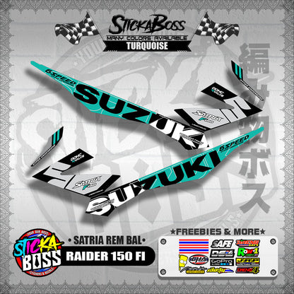 RAIDER 150 FI DECALS ( SATRIA REM BAL )【WITH FREEBIES】