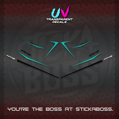 AEROX 155 V2 UV TRANSPARENT DECALS (2026 NVX MINIMALIST 01) STICKER KITS BY STICKABOSS