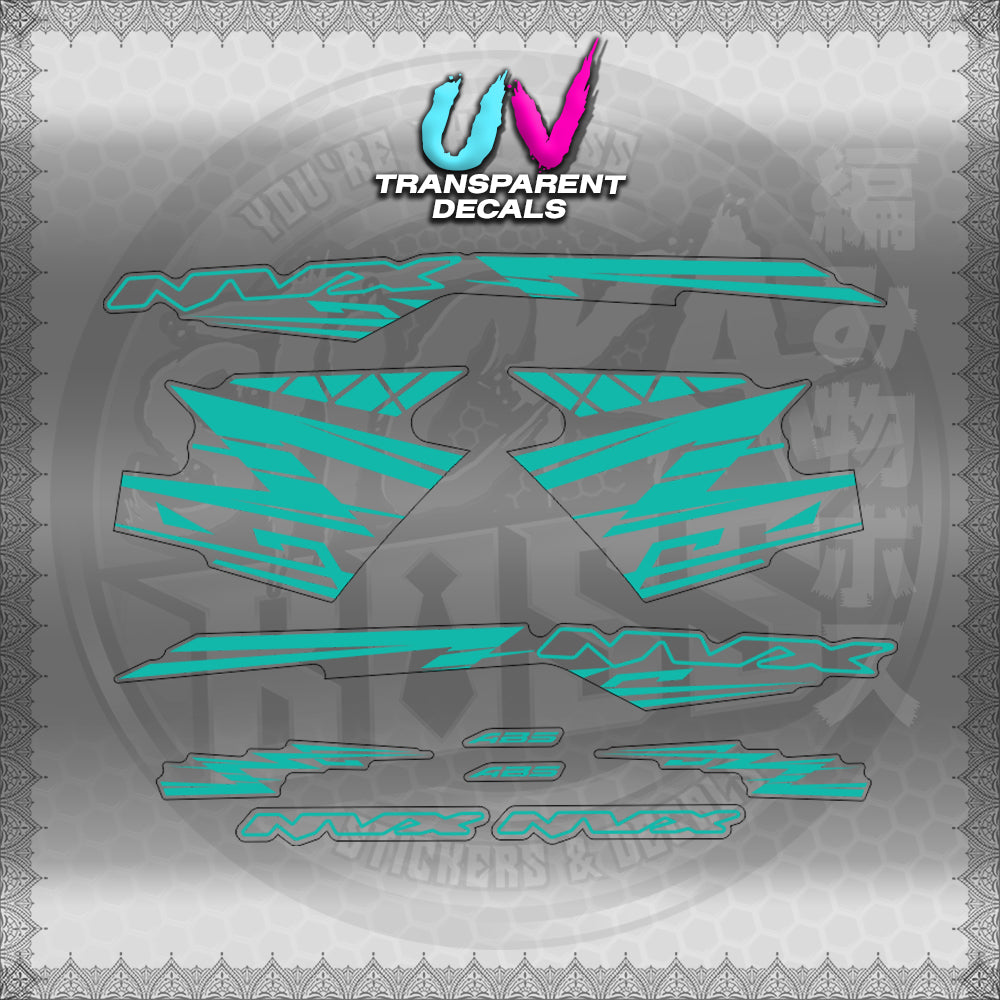 【PREMIUM UV PRINT】TRANSPARENT AEROX V3 ALPHA TURBO INDO (AV314ARV9S)【WITH FREEBIES】