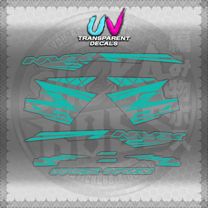 【PREMIUM UV PRINT】TRANSPARENT AEROX V3 ALPHA TURBO INDO (AV314ARV9S)【WITH FREEBIES】