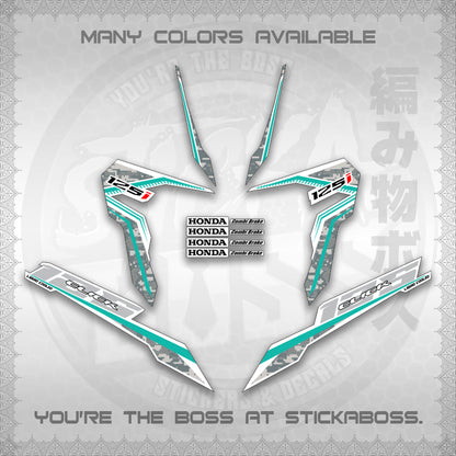CLICK 125 V3 VIETNAM CONCEPT ( FOR WHITE BARCODE STYLE ) STICKER DECALS By STICKABOSS