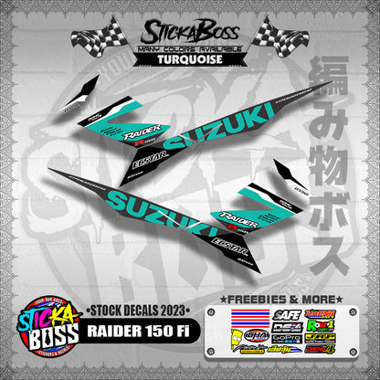 RAIDER 150 Fi ( STOCK DECALS 2023 )【WITH FREEBIES】