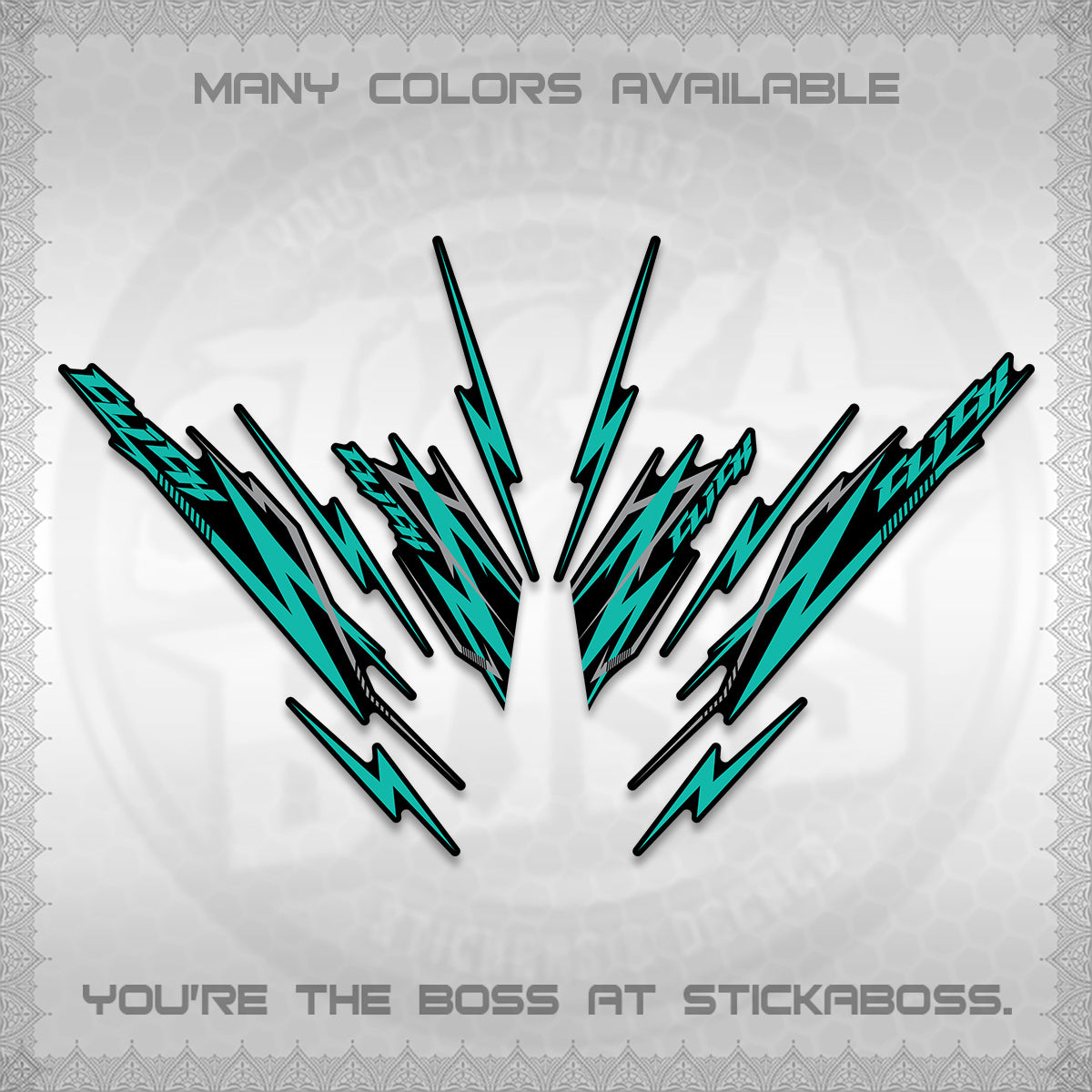 CLICK 125 V2 INDO DECALS (2024 CL 00-A8 STYLE) STICKER KITS By STICKABOSS