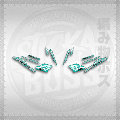 STICKER DECALS for AEROX 155 V1 THAI (AV1BLSI20) By STICKABOSS (SOFIE LAMINATED WATERPROOF)