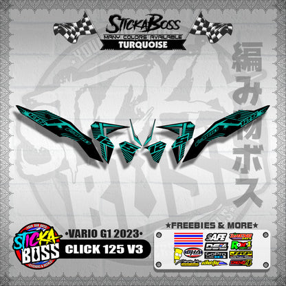 CLICK 125 V3 DECALS ( VARIO G1 2023 )【WITH FREEBIES】