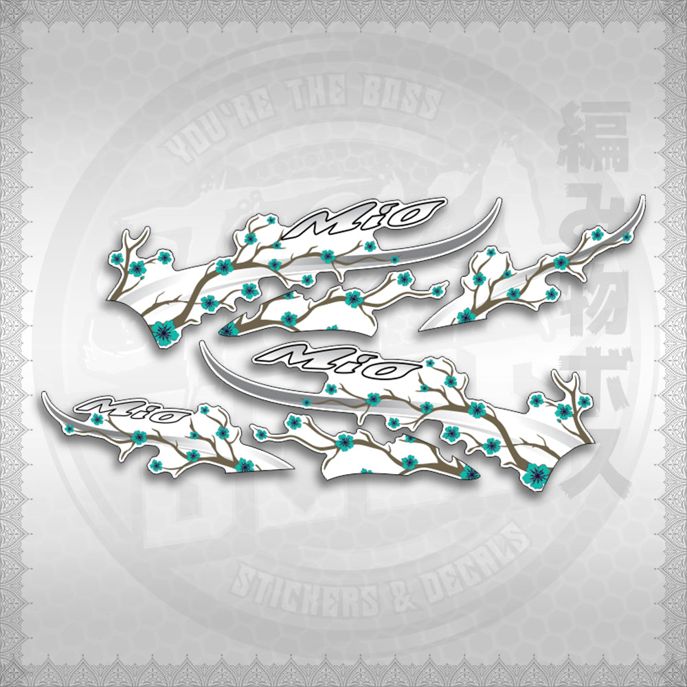 STICKER DECALS for MIO SPORTY FOR WHITE (MSPSAXFL) By STICKABOSS (SOFIE LAMINATED WATERPROOF)