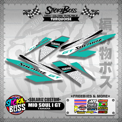 MIO SOUL I 125 GT DECALS ( SOLARIZ CUSTOM )【WITH FREEBIES】