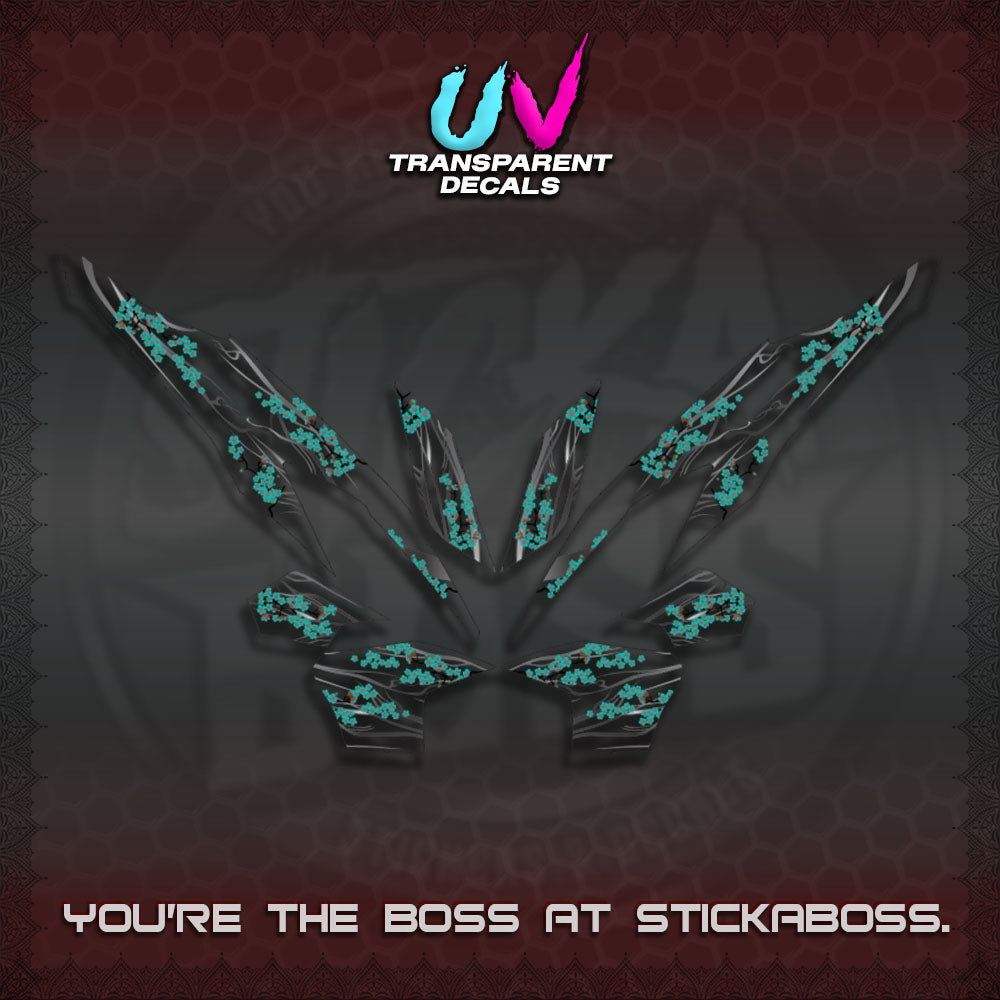 CLICK 125 V2 UV TRANSPARENT DECALS (2026 NEW SAKURA WIND)STICKER DECALS By STICKABOSS